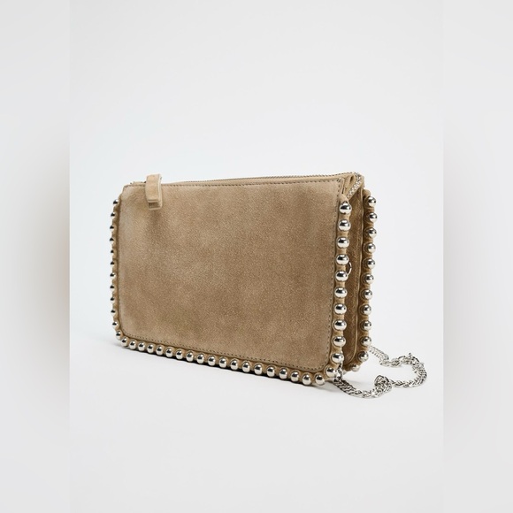 Zara Black Studded cross body wallet - Picture 6 of 6